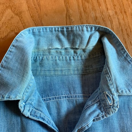 USN Chambray shirts 1940s vintage USA