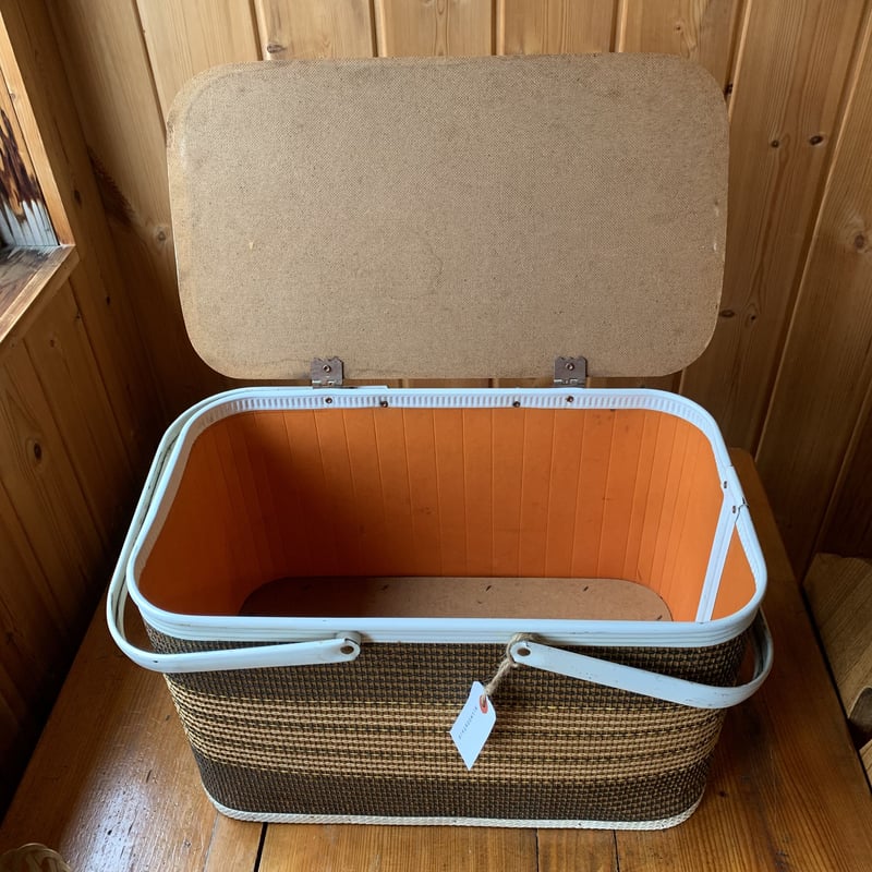 Picnic Basket Redmon ピクニックバスケット 1960年代 ブラウン vin