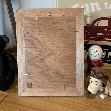 WOOD LIFE SERVICE no.8 snoopy peanuts オールドウッドフレーム OLD WOOD FRAME 古材 額縁