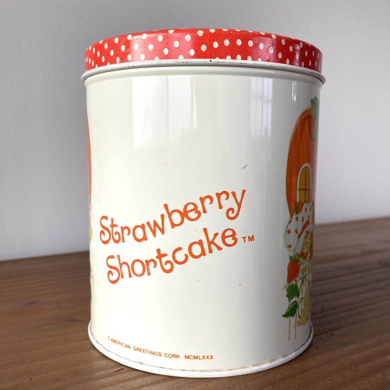 Strawberry Shortcake ストロベリーショートケーキ ティン缶 ホワイト