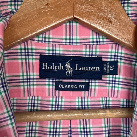 Ralph Lauren 半袖シャツ ピンク／USED