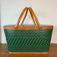 Hawkeye BURLINGTON BASKET CO. 箱入り 1960年代 ピクニックバスケット