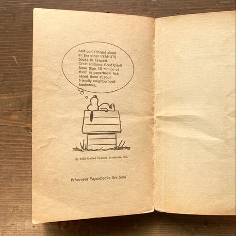 PEANUTS BOOK [PEANUTS FOR EVERYBODY] ヴィンテージ ピーナッツコミック ペーパーバック／CHARLES M. SCHULZ