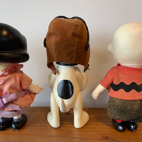 SNOOPY PEANUTS 1966 POCKET DOLLS DETERMINED スヌーピー ピーナッツ 5体セット ポケットドール 1966年 VINTAGE
