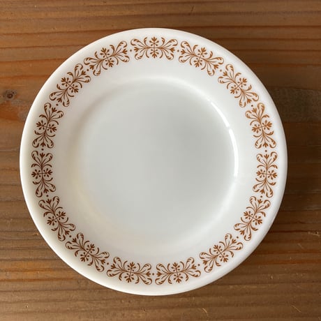 PYREX オールドパイレックス サラダプレート／Copper Filigree D