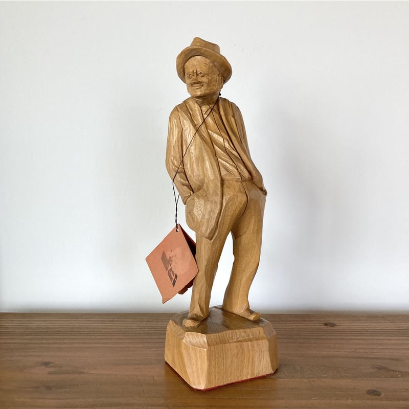 CARON Wood Carving ポール・エミール・キャロン 木彫り彫刻 ／Standin