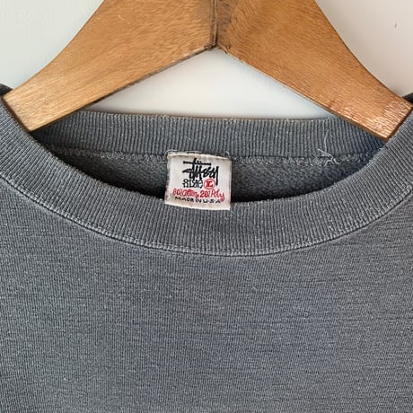 STUSSY 1990s 白タグ SWEAT SHIRT L OLD STUSSY made in USA vintage  オールドステューシー ショーンステューシー