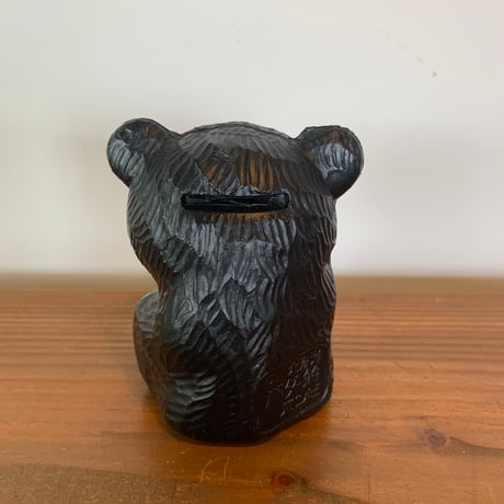 熊さん 北海道バター飴 バンビ  可愛い熊さん 北海道 貯金箱 vintage folkart