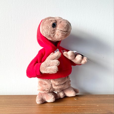E.T.ぬいぐるみ 赤パーカー UNIVERSAL STUDIOS 紙タグつき
