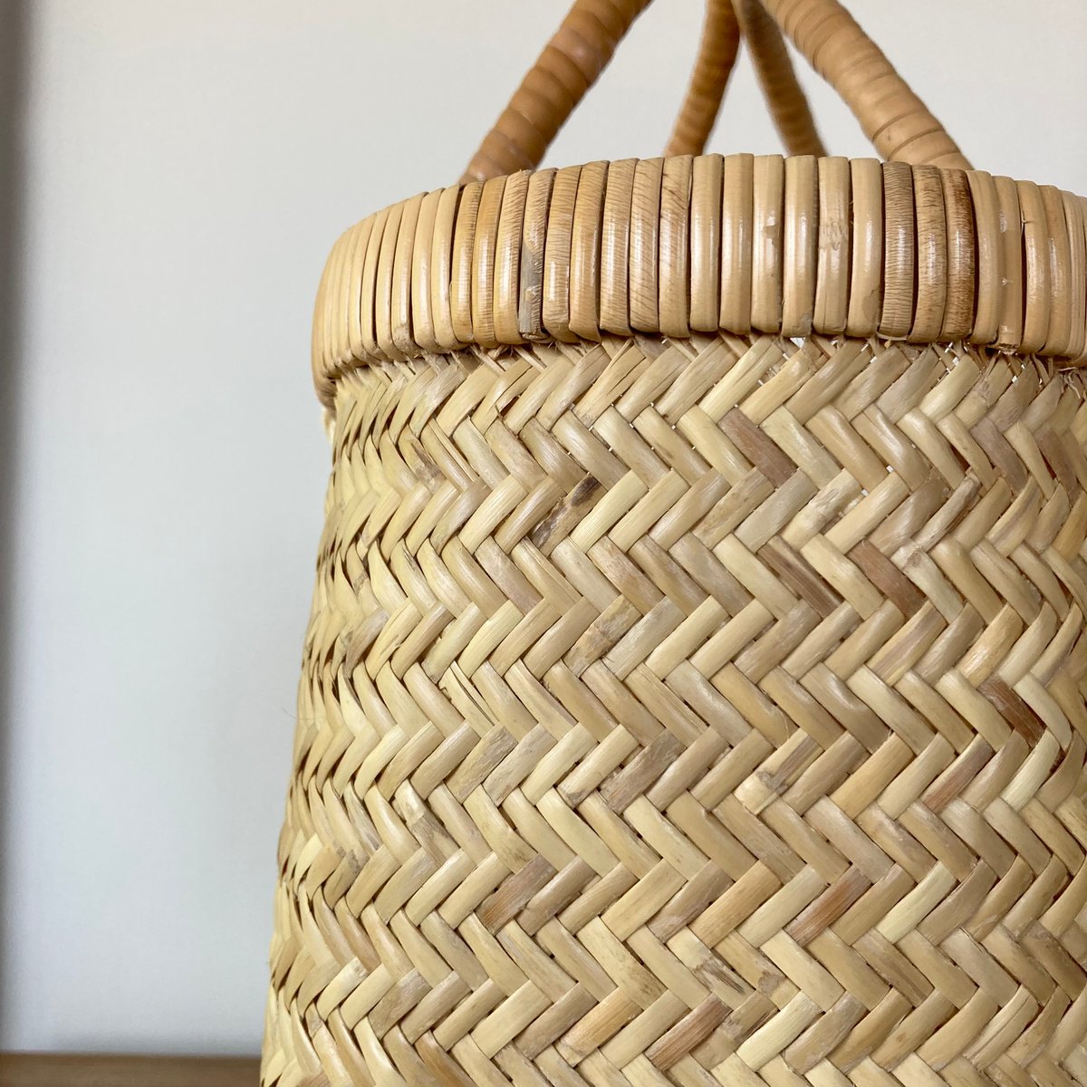 スズ竹 すず竹 手提げかご 楕円 -6／岩手県一戸 鳥越竹細工