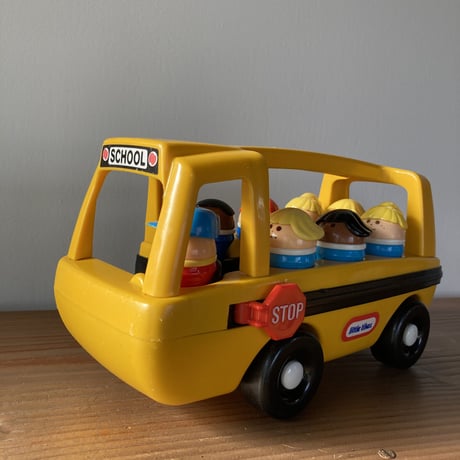 LITTLE TIKES ヴィンテージ リトルタイクス スクールバス／TODDLE TOTS 8体つき