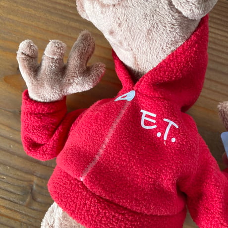 E.T.ぬいぐるみ 赤パーカ UNIVERSAL STUDIOS 紙タグつき