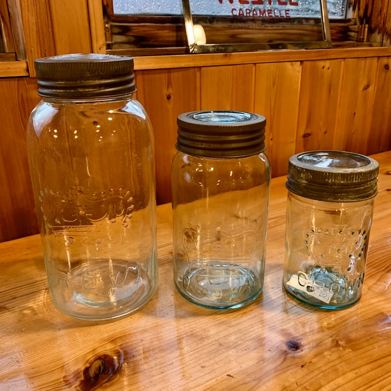 超レアBIG！1900年代初期アメリカアンティーク MASON'Sメイソン容器 超