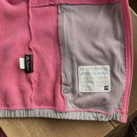 THE NORTH FACE フリース デナリジャケット GIRLS-Ｌ1990s／ピンク×グレー