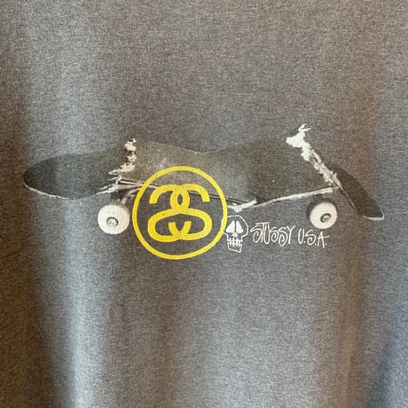 STUSSY 1990s SK8 紺タグ S/S TEE L OLD STUSSY made in USA vintage