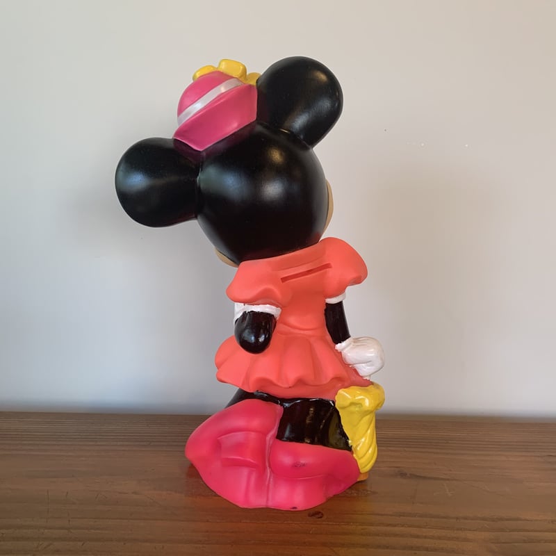 ビンテージ　ディズニー　ミニーマウス　貯金箱　バンク 三菱銀行♡ディズニー貯金箱（テニス）ミッキーマウス&ミニー