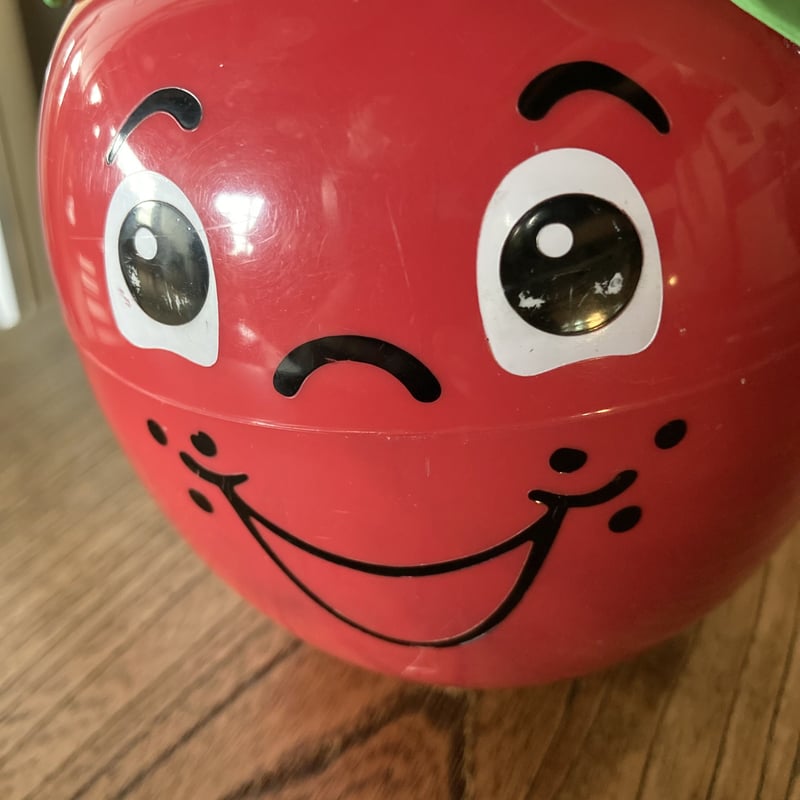 おきあがりこぼし　フィッシャープライス　ハッピーアップル　ビンテージ　りんご フィッシャープライス Fisher Price ハッピーアップル