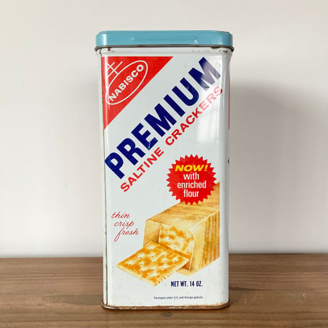 NABISCO PREMIUM ナビスコ クラッカー ティン缶 1970s