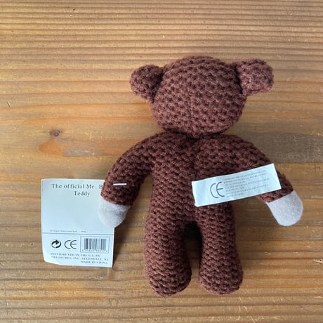 Mr.Bean Teddy ミスター・ビーン テディベア Tiger Television 1997年 紙タグつき／17㎝ ②