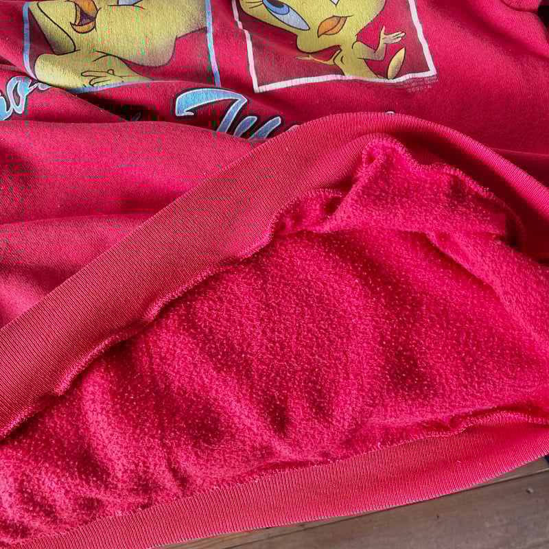 90s ルーニーテューンズ TWEETY スウェット タグ付 USA LOONEY TUNES ルーニーテューンズ TWEETY トゥイーティー
