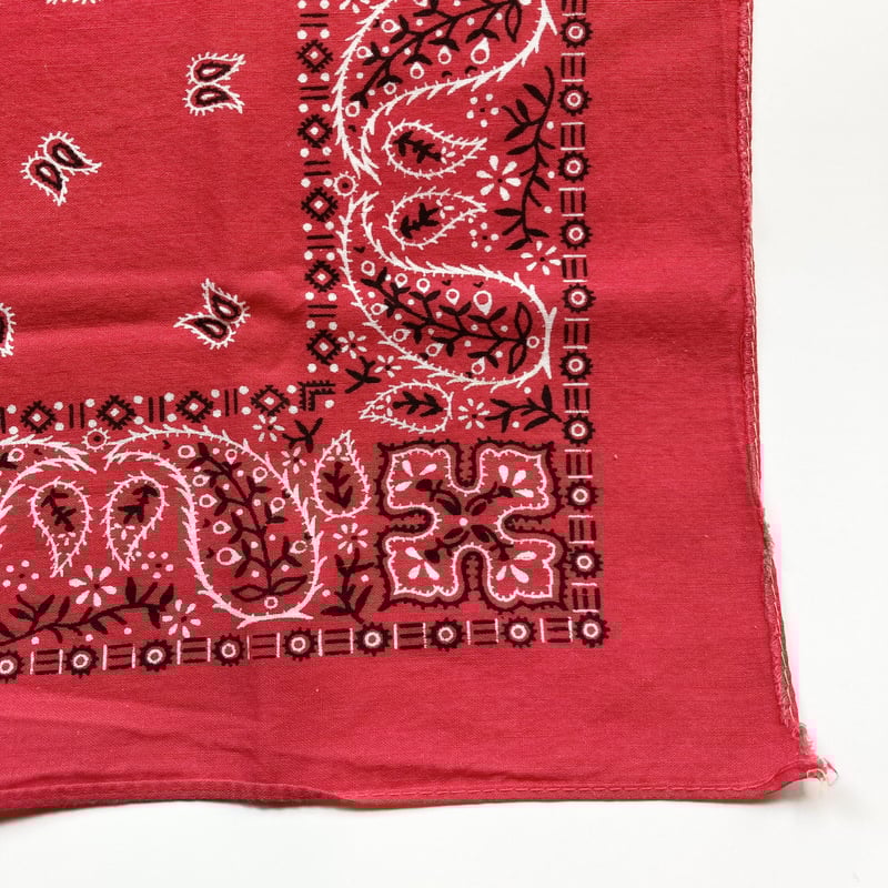 ヴィンテージ バンダナ レッド 1970s ／14 | MILMOUNTAIN STORE