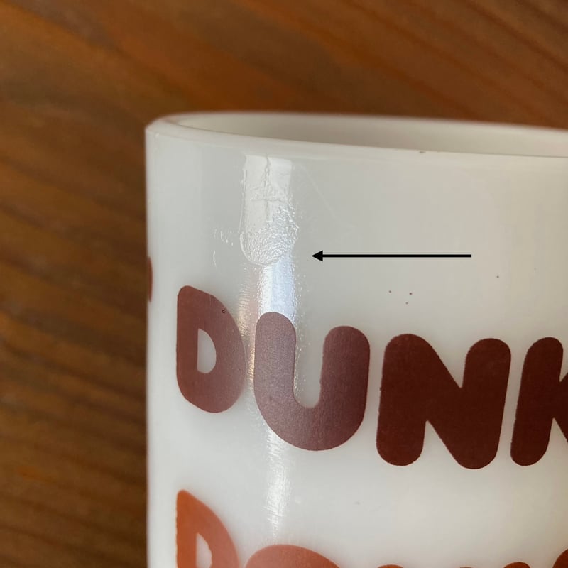 Glasbake DUNKIN' DONUTS ロゴ ミルクガラス製 マグカップ Glasbake DUNKIN' DONUTS ロゴ ミルクガラス製 マグカップ SALE