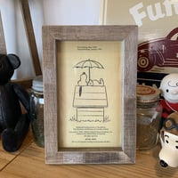 WOOD LIFE SERVICE no.6 snoopy peanuts オールドウッドフレーム OLD WOOD FRAME 古材 額縁