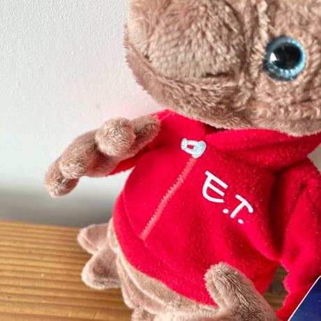 E.T.ぬいぐるみ 赤パーカー UNIVERSAL STUDIOS 紙タグつき