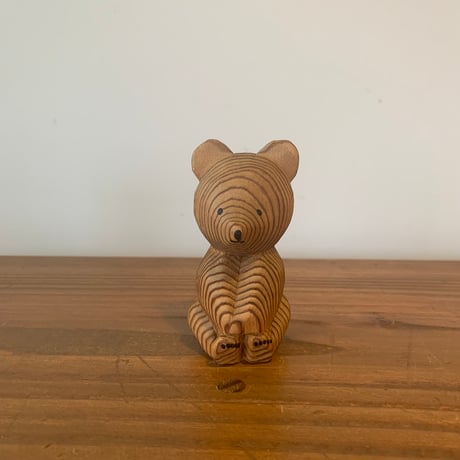 【北海道】　熊ボッコ　木彫り　置物 北海道】 熊ボッコ 木彫り 置物 美術品・アンティーク・コレクション