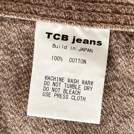 TCB JEANS TABBYS JACKET ブラウンデニム 34 NOS デッドストック vintage