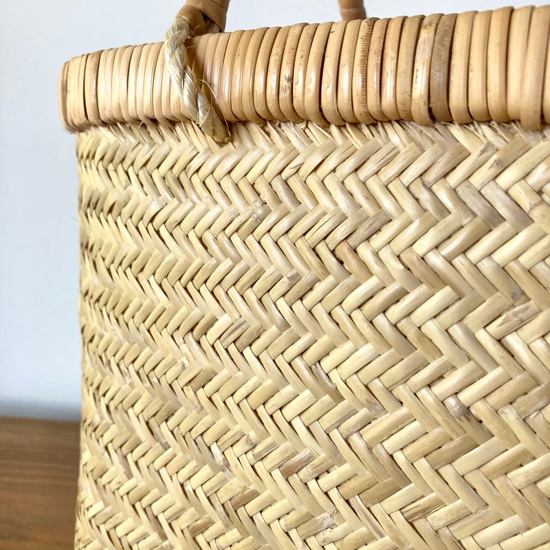 スズ竹 すず竹 手提げかご 楕円 -6／岩手県一戸 鳥越竹細工