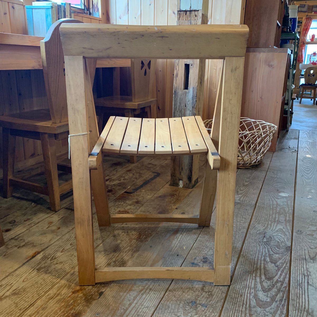 フォールディングチェア 1950年代 北欧 ウッド ヴィンテージ