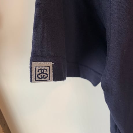 STUSSY 2000s ショーンロゴ チェッカーフラッグ S/S TEE L OLD STUSSY VINTAGE  オールドステューシー