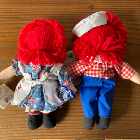 RAGGEDY ANN & ANDY ラガディアン アンディ ドール Applause 紙タグつき 2体セット