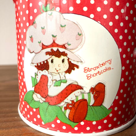 Strawberry Shortcake ストロベリーショートケーキ ティン缶 レッド 1980s