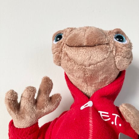 E.T.ぬいぐるみ 赤パーカ UNIVERSAL STUDIOS 紙タグつき
