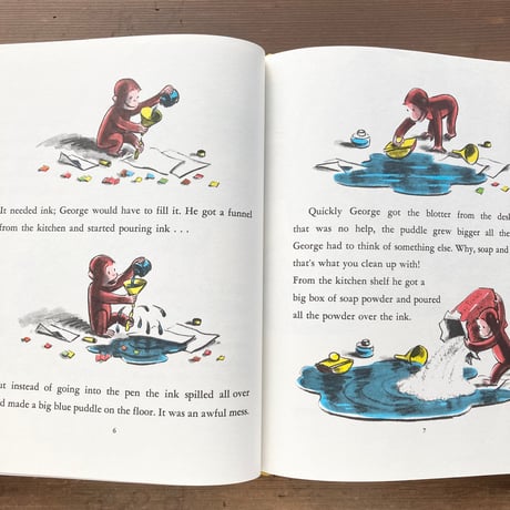 Curious George gets a medal おさるのジョージ／H.A.REY