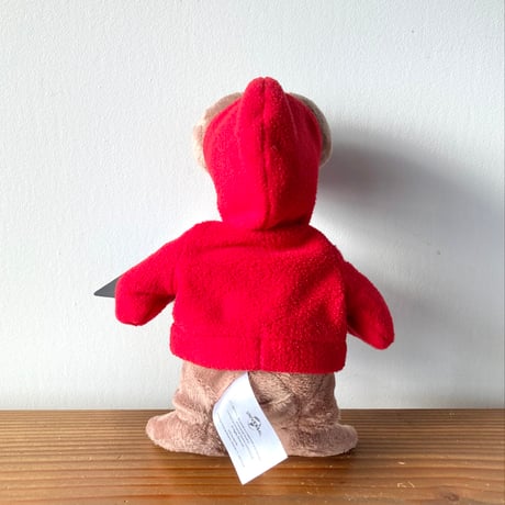 E.T.ぬいぐるみ 赤パーカー UNIVERSAL STUDIOS 紙タグつき