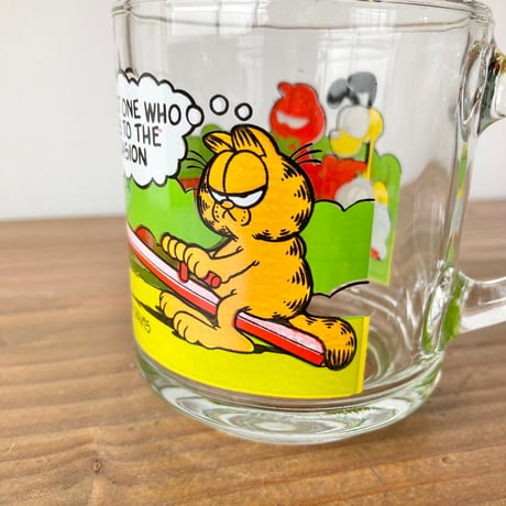 GARFIELD McDonald's ガーフィールド マクドナルド ガラスマグ Anchor Hocking／シーソー②