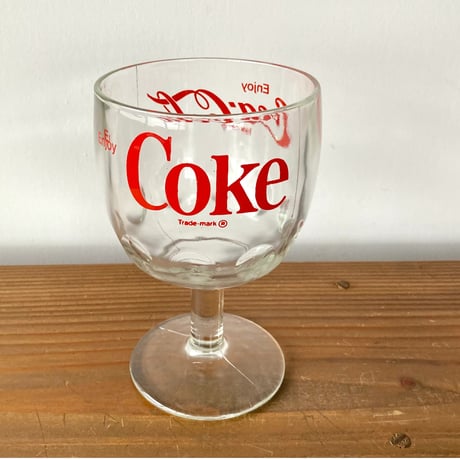 ヴィンテージ Coca-Cola コカ・コーラ 脚つきグラス①