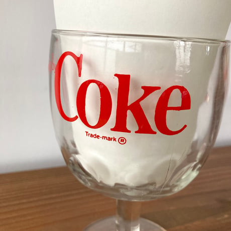 ヴィンテージ Coca-Cola コカ・コーラ 脚つきグラス②