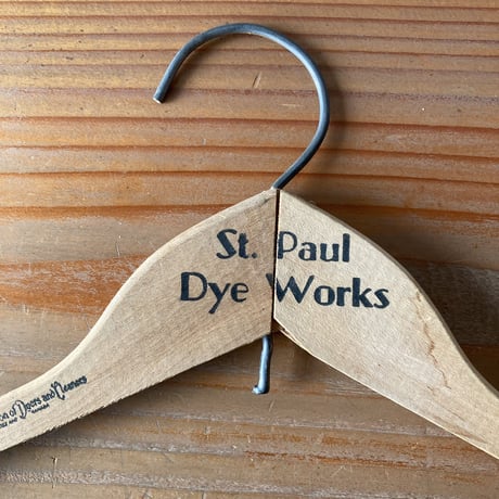 ヴィンテージ ウッドハンガー／St. Paul Dye Works