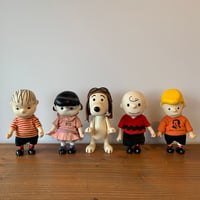 SNOOPY PEANUTS 1966 POCKET DOLLS DETERMINED スヌーピー ピーナッツ 5体セット ポケットドール 1966年 VINTAGE