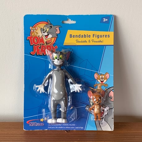 TOM and JERRY Bendable Figures nos vintage トムとジェリー ベンダブル フィギュア ヴィンテージ