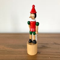 WOODEN PINOCCHIO 木製ピノキオ プッシュパペット
