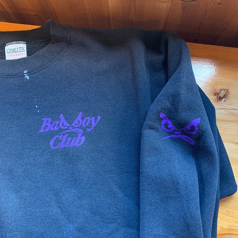 メンズ 90s bad boy club スウェット ビンテージ緑old skate