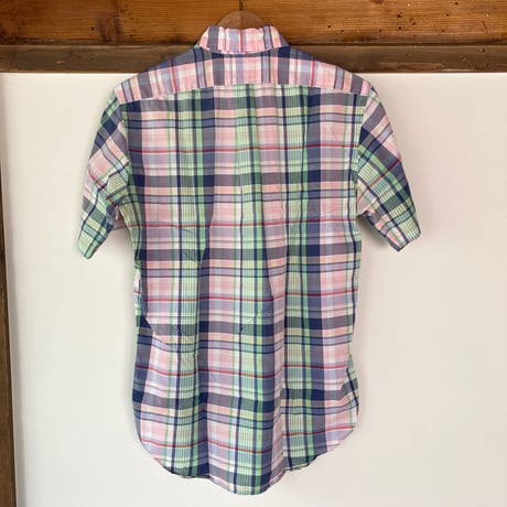 Ralph Lauren半袖シャツ ピンク･ブルー･グリーン／USED