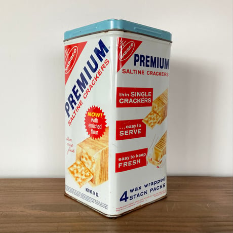 NABISCO PREMIUM ナビスコ クラッカー ティン缶 1970s
