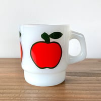 FIRE KING Super Fruits ファイヤーキング スーパーフルーツ マグカップ／アップル
