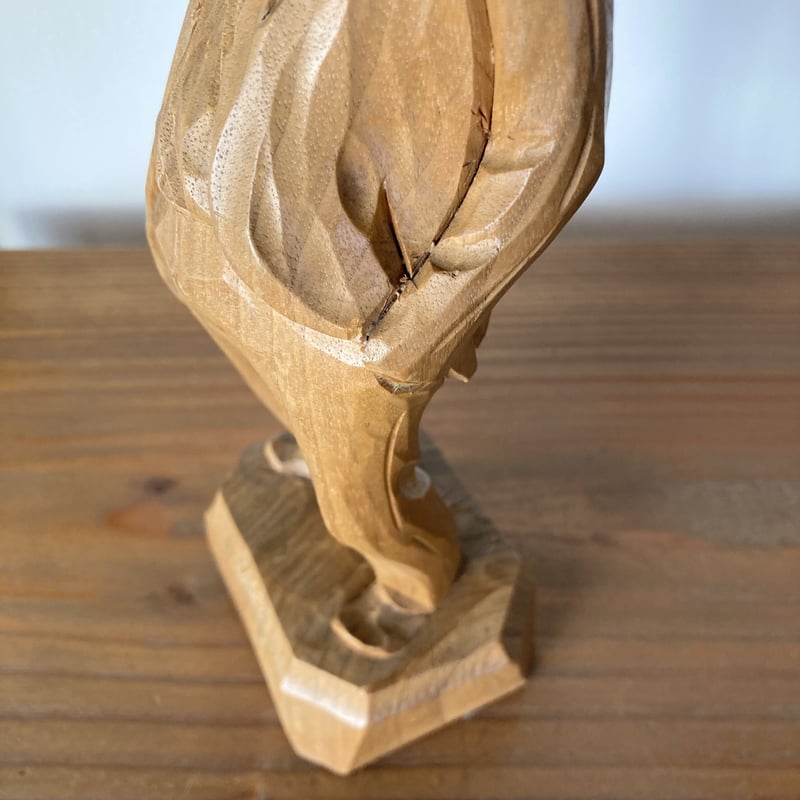 CARON Wood Carving ポール・エミール・キャロン 木彫り彫刻 ／Standin